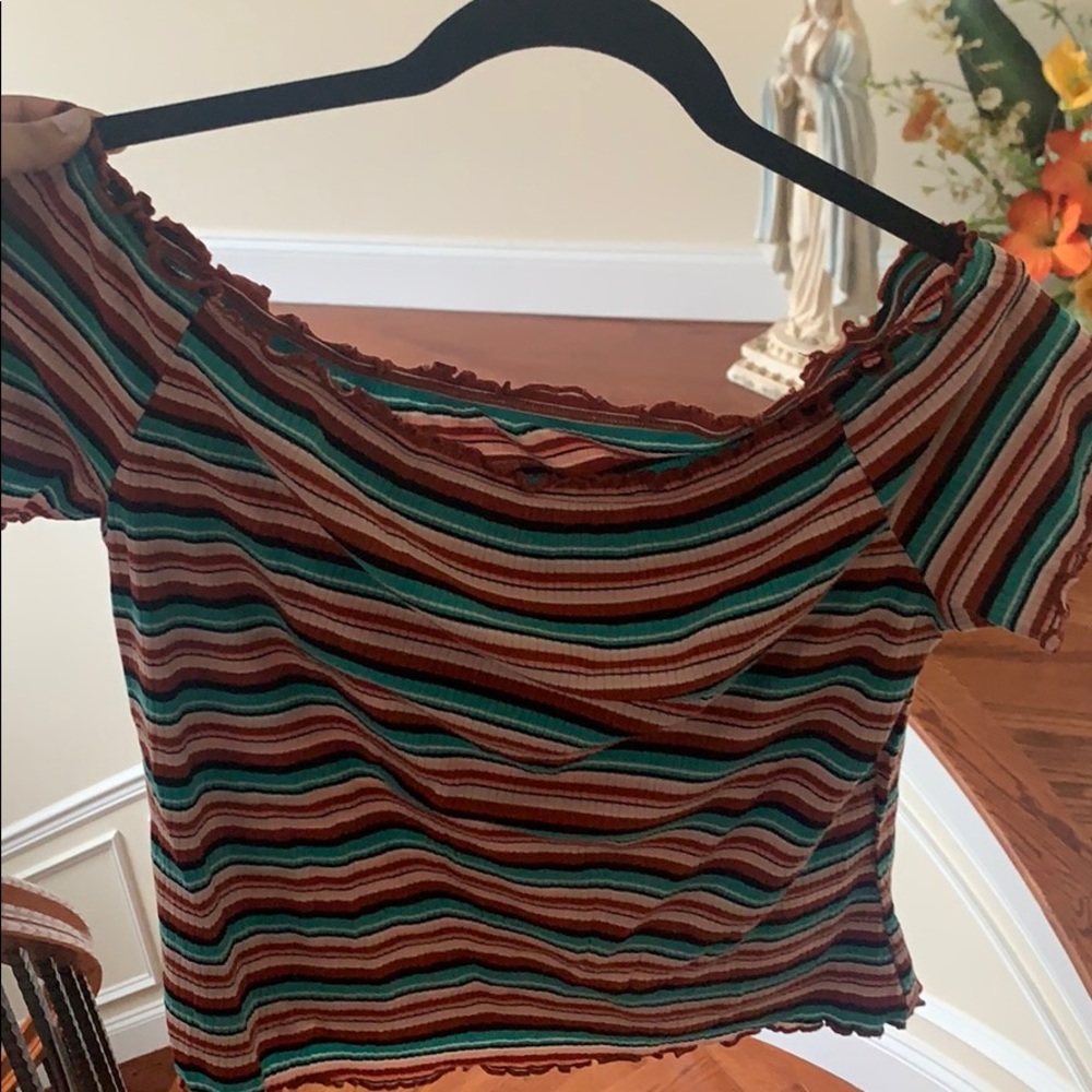 off the shoulder shirt